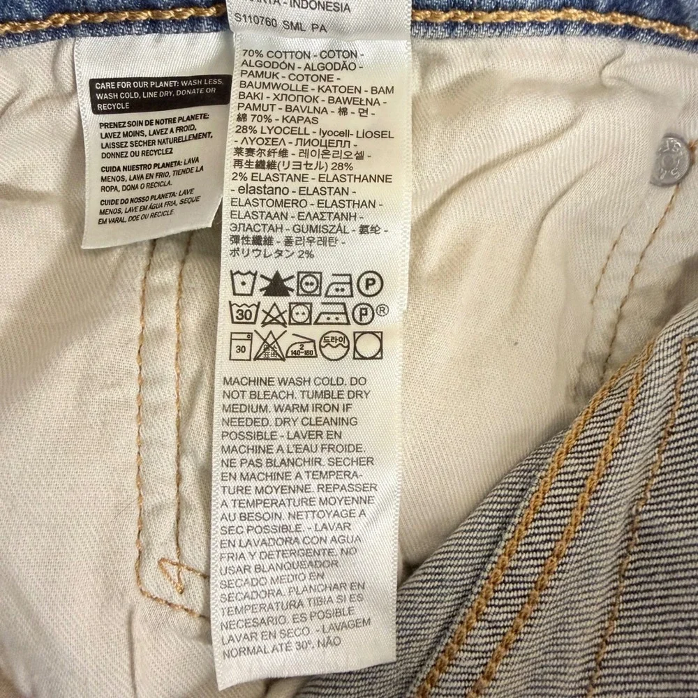 Levis 512 Slim Taper Denim Jeans Mens 36x30 Light Blue Denim Stretch‎ 28833-0733